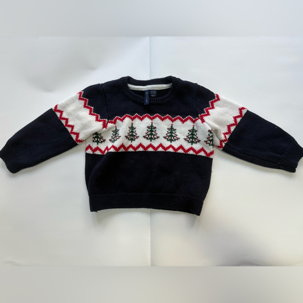 Janie and Jack Black and White Sweater